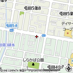 屯田第5すずらん公園周辺の地図