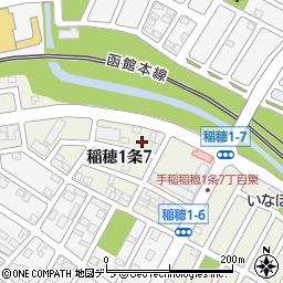 北海道札幌市手稲区稲穂１条7丁目3-3周辺の地図