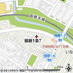 北海道札幌市手稲区稲穂１条7丁目3-5周辺の地図