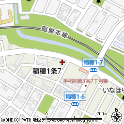 北海道札幌市手稲区稲穂１条7丁目3-22周辺の地図