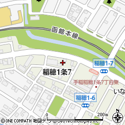 北海道札幌市手稲区稲穂１条7丁目3周辺の地図