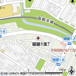 北海道札幌市手稲区稲穂１条7丁目3-12周辺の地図