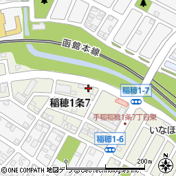 北海道札幌市手稲区稲穂１条7丁目3-20周辺の地図