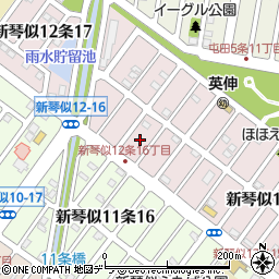 北海道札幌市北区新琴似１２条16丁目4周辺の地図