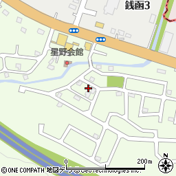 北海道小樽市星野町13-8周辺の地図