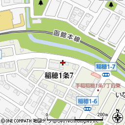 北海道札幌市手稲区稲穂１条7丁目3-16周辺の地図
