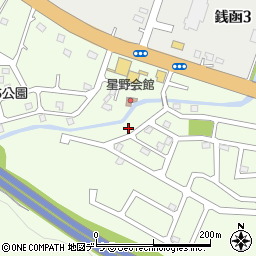 北海道小樽市星野町13-16周辺の地図