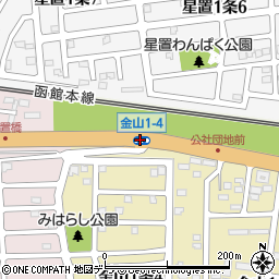 金山１‐４周辺の地図