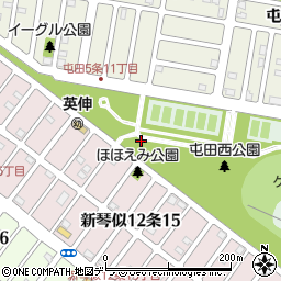 屯田西公園トイレ７周辺の地図