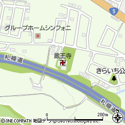 蔵王寺周辺の地図