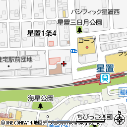 ジャパンケア札幌星置周辺の地図