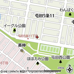 屯田スクラム公園周辺の地図