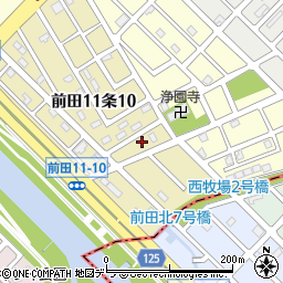 北海道札幌市手稲区前田１１条10丁目4周辺の地図