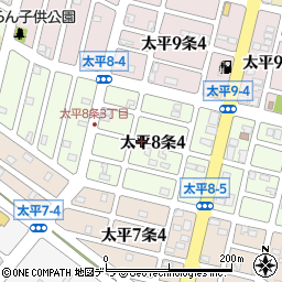 北海道札幌市北区太平８条周辺の地図