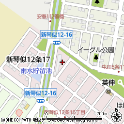 北海道札幌市北区新琴似１２条16丁目7周辺の地図
