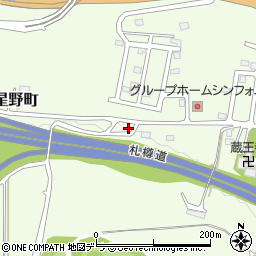 北海道小樽市星野町6-1周辺の地図