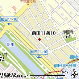 北海道札幌市手稲区前田１１条周辺の地図