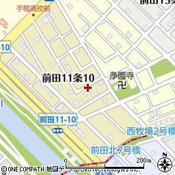 北海道札幌市手稲区前田１１条10丁目10周辺の地図