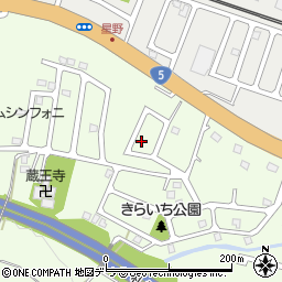 北海道小樽市星野町8-21周辺の地図