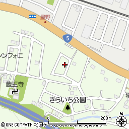 北海道小樽市星野町8-26周辺の地図