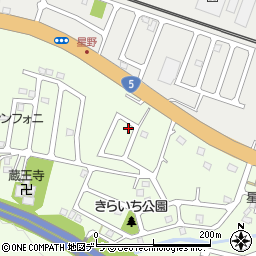 北海道小樽市星野町8-25周辺の地図