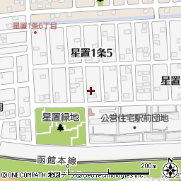 北海道札幌市手稲区星置１条周辺の地図