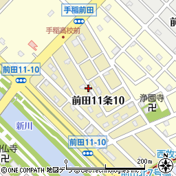 北海道札幌市手稲区前田１１条10丁目周辺の地図
