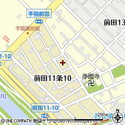 北海道札幌市手稲区前田１１条10丁目12周辺の地図