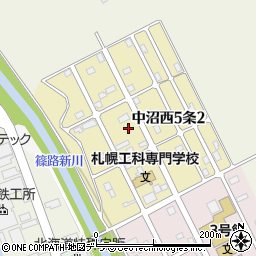 北海道札幌市東区中沼西５条周辺の地図