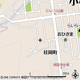 北海道小樽市桂岡町28-20周辺の地図