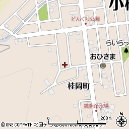 北海道小樽市桂岡町28-19周辺の地図