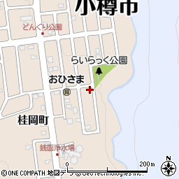 北海道小樽市桂岡町30-25周辺の地図