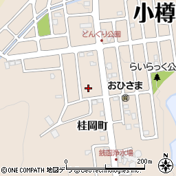 北海道小樽市桂岡町28-10周辺の地図