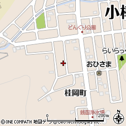 北海道小樽市桂岡町28-18周辺の地図