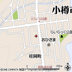北海道小樽市桂岡町28-5周辺の地図