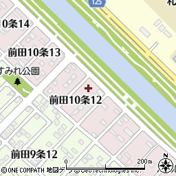 北海道札幌市手稲区前田１０条12丁目周辺の地図