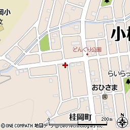 北海道小樽市桂岡町28-15周辺の地図