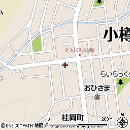 北海道小樽市桂岡町28-14周辺の地図