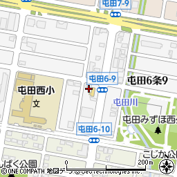 札幌市役所子ども未来局　子ども育成部屯田西小ミニ児童会館周辺の地図