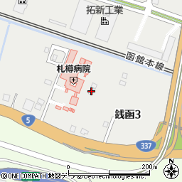 北海道小樽市銭函3丁目298-16周辺の地図
