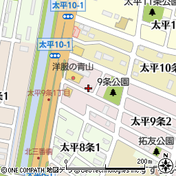 北海道札幌市北区太平９条1丁目周辺の地図