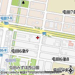 ピザハット　屯田店周辺の地図