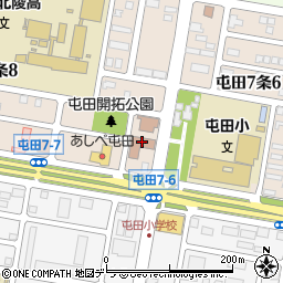 札幌市役所　保健福祉局高齢保健福祉部軽費老人ホーム札幌市拓寿園周辺の地図