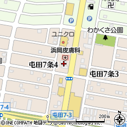 北海道カーオイル株式会社　セルフステーション屯田７条周辺の地図