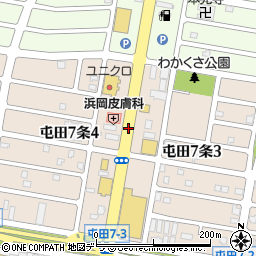 屯田7条3丁目周辺の地図