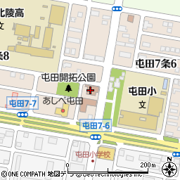 屯田　福祉会館周辺の地図