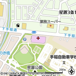 札幌市星置スケート場周辺の地図