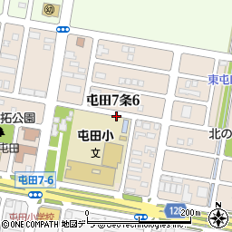北海道札幌市北区屯田７条6丁目周辺の地図