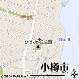 北海道小樽市桂岡町12-13周辺の地図