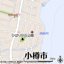 北海道小樽市桂岡町12-23周辺の地図